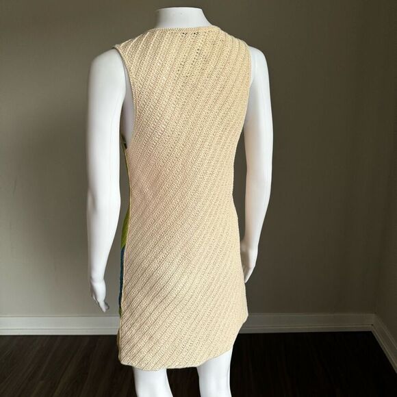 Zara Colorful Crotchet Dress Sleeveless Tank Mini Dress NWT - Picture 7 of 9